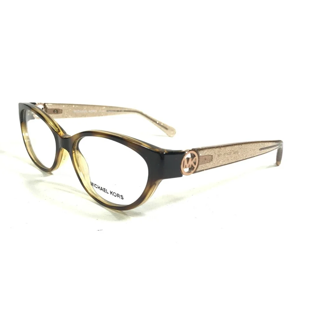 Michael Kors Eyeglasses Frames MK 8017 Tabitha VII 3104 Brown Glitter 52-15-135
